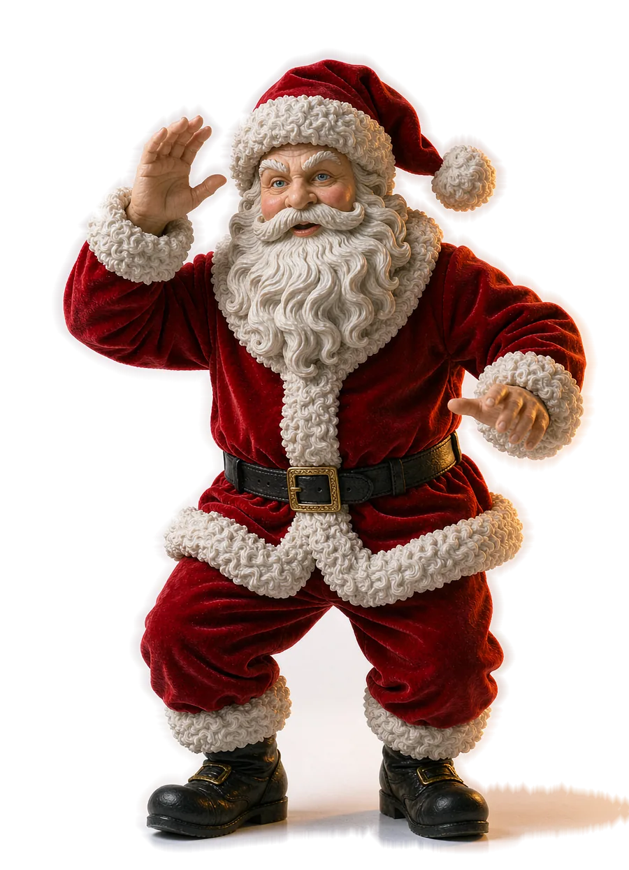 3D Dancing Twerking Santa Claus — premium 3D animated Christmas decoration